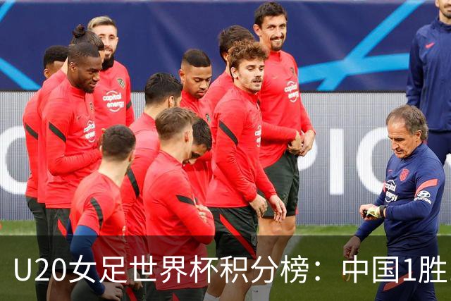 U20女足世界杯积分榜：中国1胜1平手握4分形势主动，末轮战西班牙